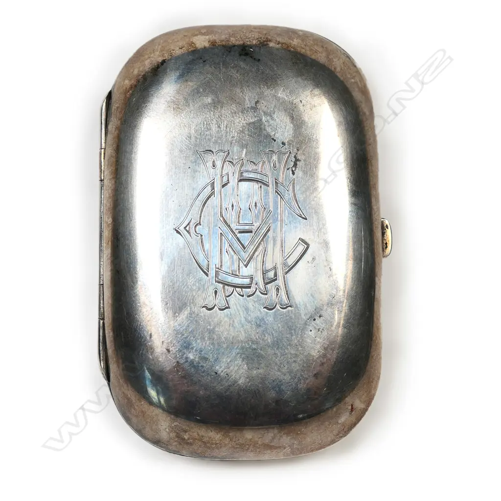 Kohn (Auckland) silver cigar case, Image 1++